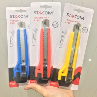Dao rọc giấy Stacom lớn E102 2 lưỡi 100mm,