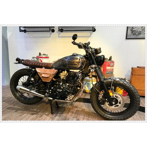 Cổ pô GPX LEGEND150 thương hiệu TORNADO chất liệu TITAN VÀ INOX 304