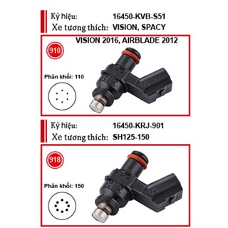 Kim phun xăng tất cả các dòng xe: exciter 150, piaggio 125, raider, viva 115, sh125-150, winner 150...