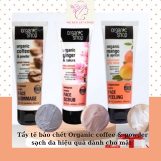  Tẩy da chết 💖FREESHIP💖tẩy tế bào chết Organic coffee & powder sạch da hiệu quả dành cho mặt 