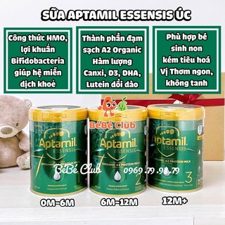 Sữa Aptamil Úc Essensis Organic 900g