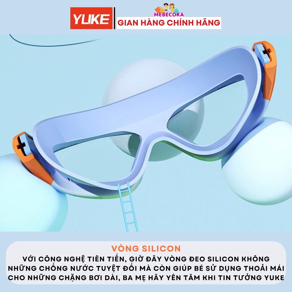 Kính bơi trẻ em cao cấp chống lóa, chống tia UV cho bé trai bé gái từ 3 đến 15 tuổi siêu dễ thương