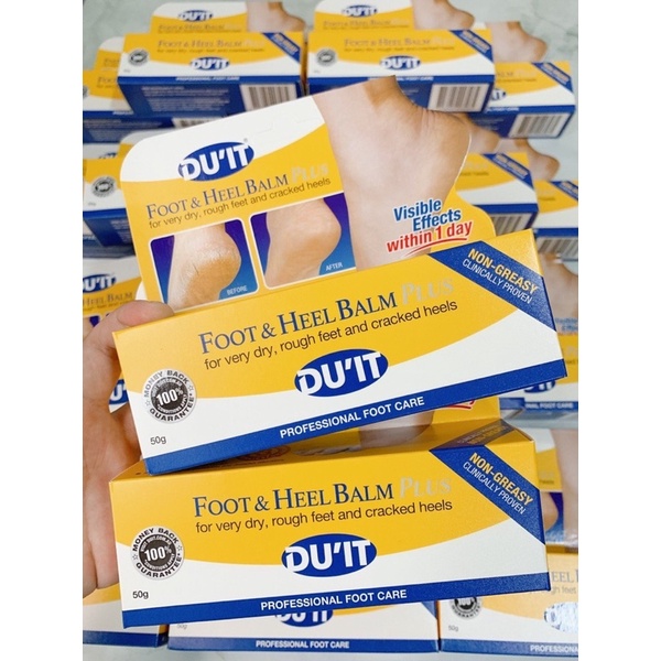 Kem dưỡng và nứt gót chân DU'IT Foot & Heel Balm Plus Dry Skin Foot Cream 50g