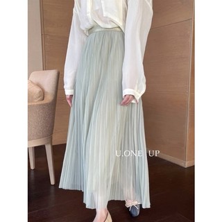 Chất váy maxi xếp ly tơ