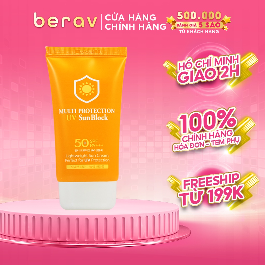 Kem chống nắng 3W Clinic Multi Protection UV Sunblock Cream SPF 50+ PA+++ 70 ml