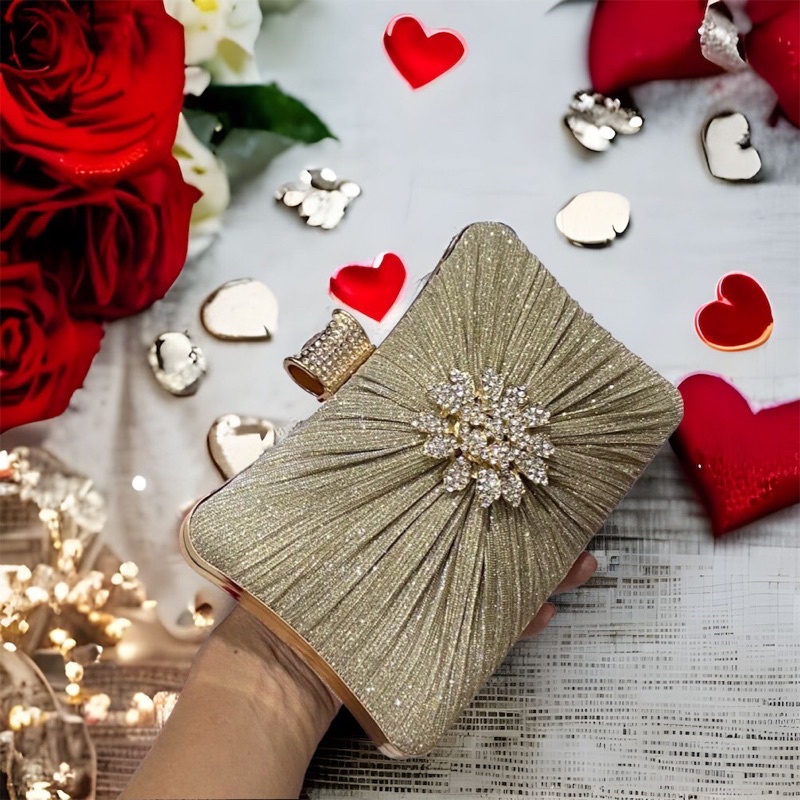 Bóp Đầm Đeo Vai Kết Hạt Thủ Công Hàng Cao Cấp Có Quai{ Nhận giao hoả tốc trong ngày khu vực tphcm}