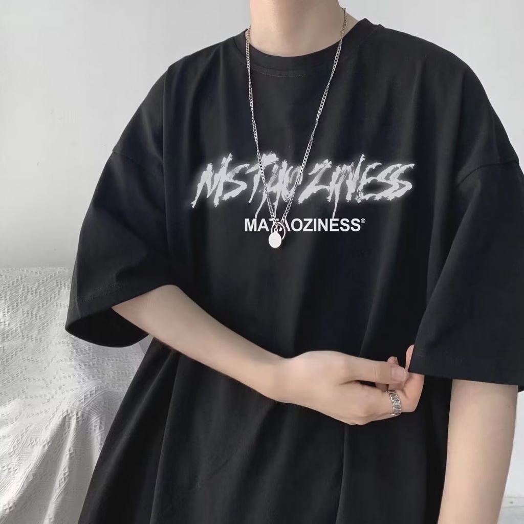 Áo Thun Nam Cổ Tròn In Chữ Size M-3XL