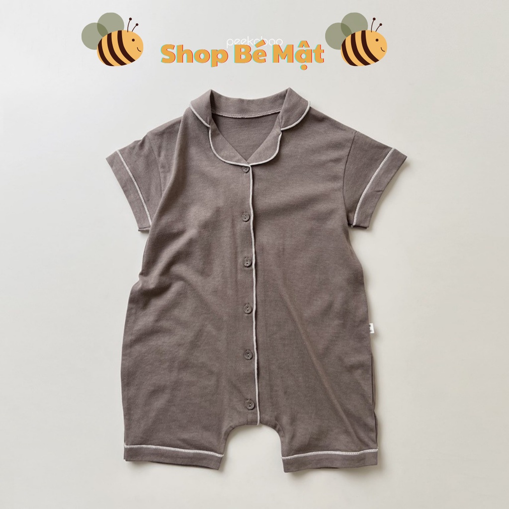Bộ ngủ mặc nhà liền quần pyjama Peekaboo cho bé trai và bé gái 80-120cm mặc mùa hè 2023 MM3123