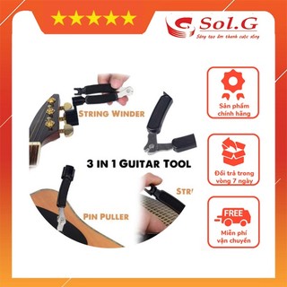 Tay quay thay dây đàn guitar 3 tác dụng Phân Phối Nhạc Cụ Phụ Kiện Chính Hãng SolG