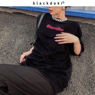 Áo thun nữ BLACKDOKI-Hyperline , áo phông basic form rộng tay lỡ chất cotton dày dặn M181