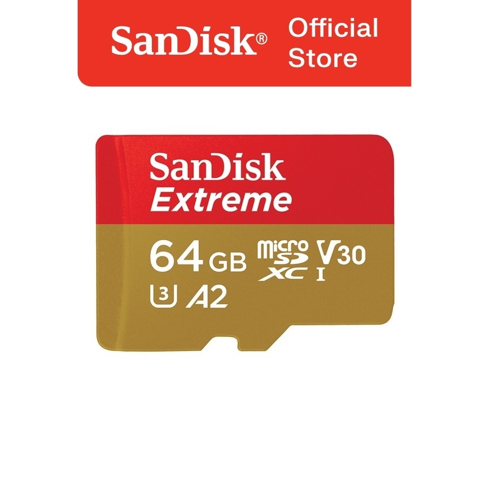 Thẻ nhớ microSDXC SanDisk Extreme 64GB UHS-I U3 4K UHD Video upto 170MB/s Mobile Gaming