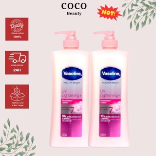 Sữa Dưỡng Thể Vaseline Healthy Bright UV Extra Brightening Thái Lan Dưỡng Trắng Chống Nắng Hiệu Quả
