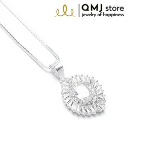 Dây chuyền bạc QMJ Mắt nạm đá cắt giác tỉ mỉ sáng, tinh tế- Q145