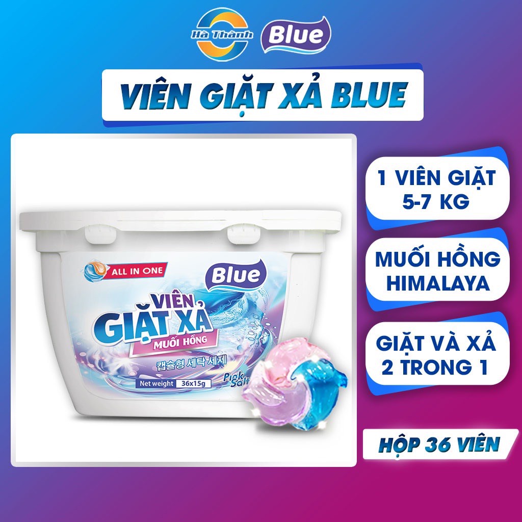 Viên Giặt Xả Muối Hồng Himalaya Chính hãng Blue