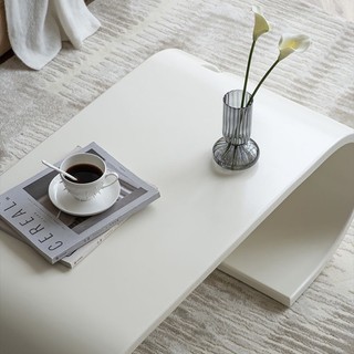 Bàn gỗ Roll trắng cao cấp | Roll Table