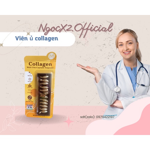 Viên ủ collagen cô đặc vitamin A, C, E