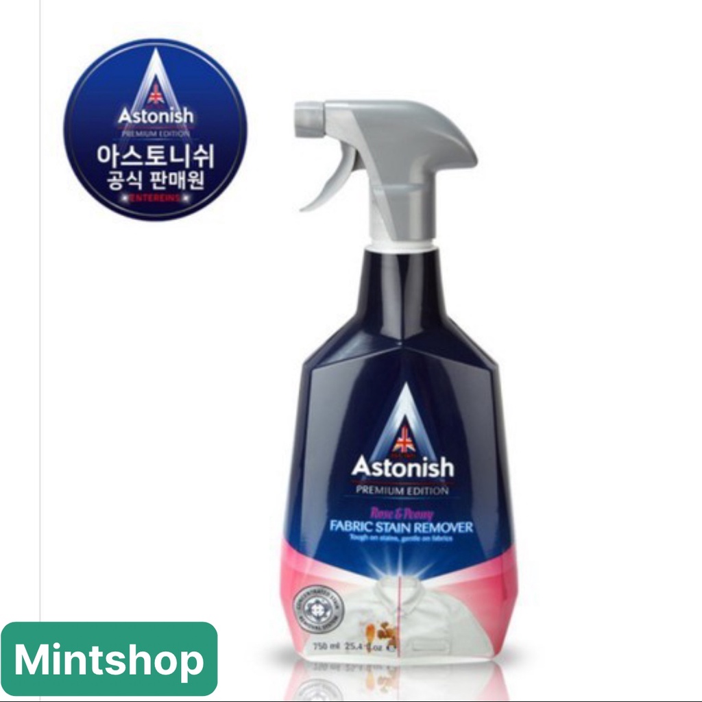 Bình xịt tẩy cổ áo và các vết bẩn trên vải Astonish C6910_750ml-Thuốc tẩy trắng, làm sáng quần áo bị ố vàng, tấy nâm mốc