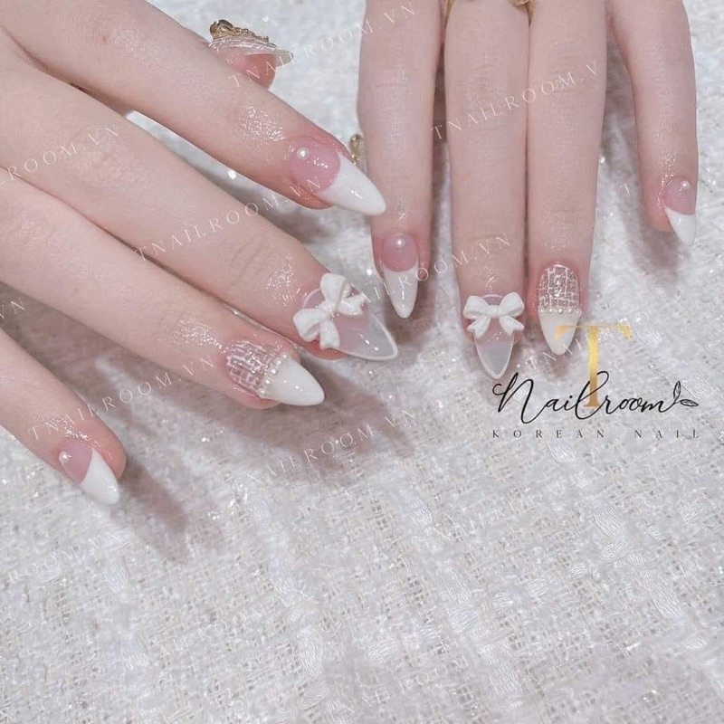 NAIL BOX SƠN GEL TRẮNG CÔ DÂU NAIL THIẾT KẾ