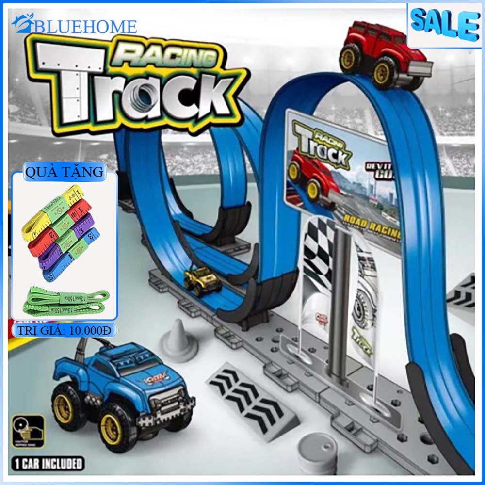 Đồ chơi trẻ em, bộ đường đua xe ô tô Racing Track từ trường cho bé