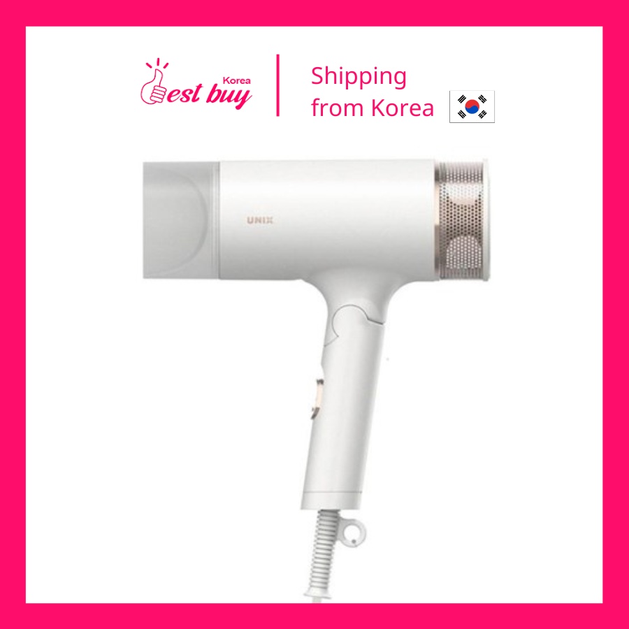 Máy sấy tóc I-on bảo vệ tóc Unix Metal Tea White Gold Hair Dryer UN-A1690