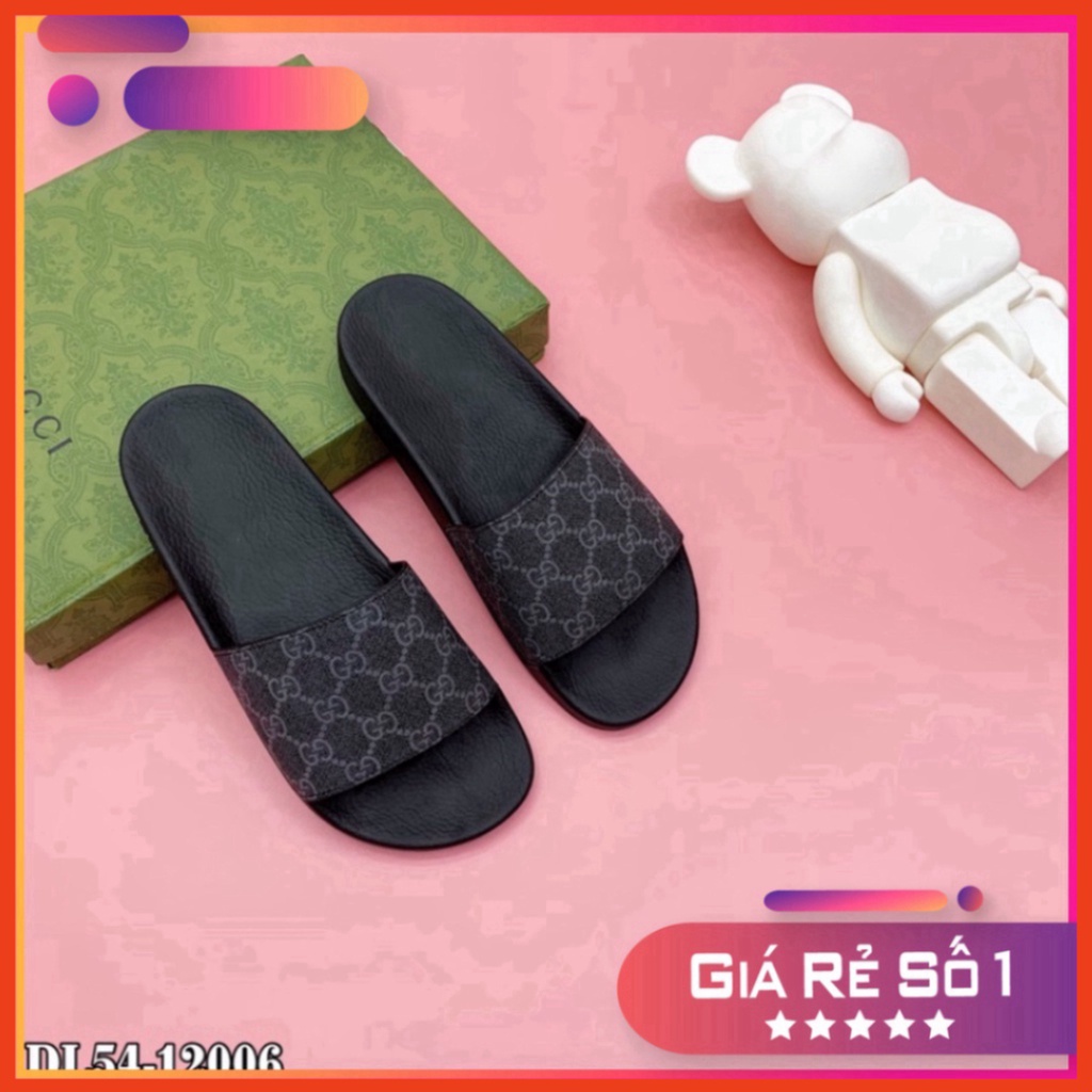 Dép nam quai da hoạ tiết vân dập nổi vàng -T030 Rẻ Nhất Shopeee Xmenshop Xmenshop3