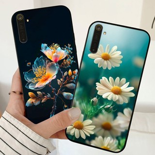 Ốp lưng oppo realme 6 / realme 6 pro in nhám hình hoa cỏ