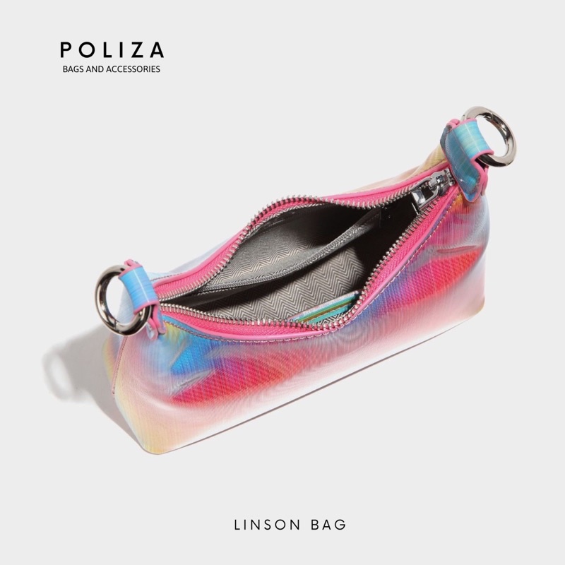 Túi sát nách hoạ tiết phối dây xích với Gam màu cá tính thời trang cao cấp