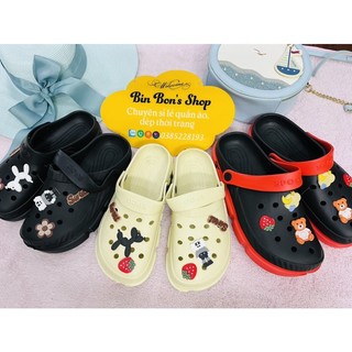 Dép sục stickers nam nữ 36-43/Dép sục cross siêu nhẹ nam nữ