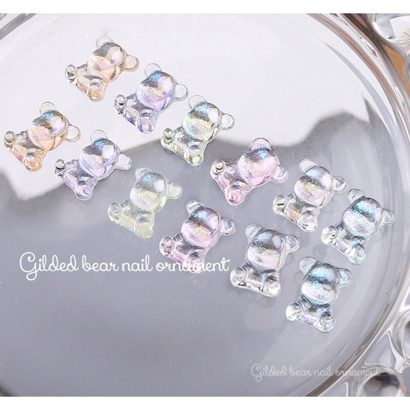 Set 20 Charm Gấu Mix Màu