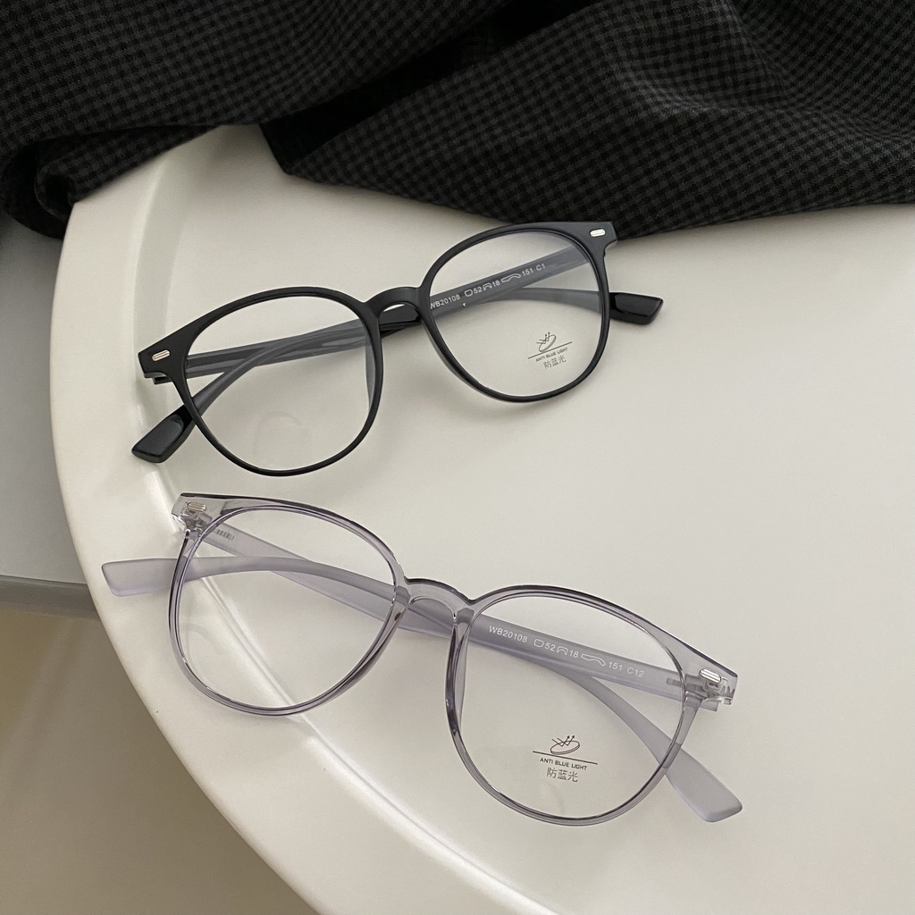 Mắt kính nhựa dẻo form tròn xinh dễ mang