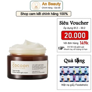 Thạch bí đao Cocoon - Winter Melon Gel Cream -Thạch dưỡng ẩm bí đao 30ml, 100ml