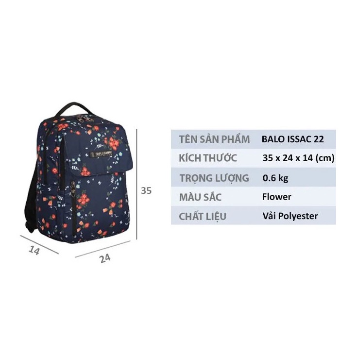 Ba lô thời trang Simplecarry Issac 22