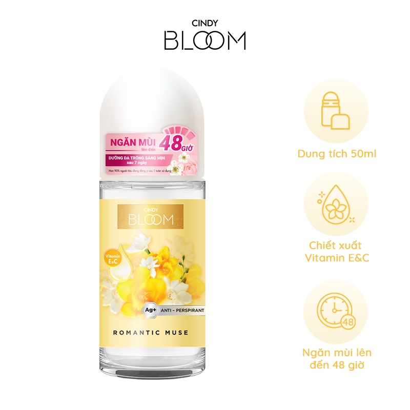 Lăn khử mùi Cindy Bloom hương nước hoa dành nữ 50ml
