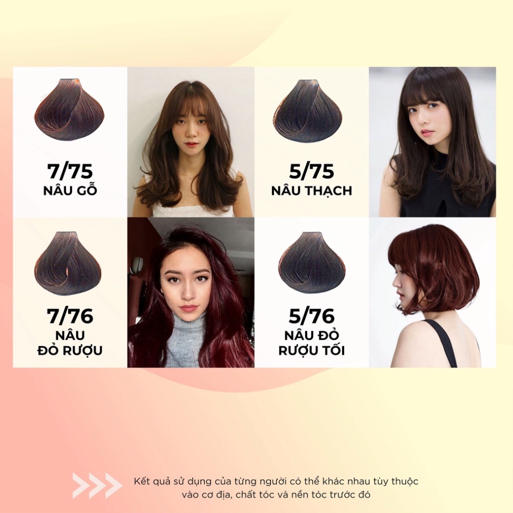 Thuốc Nhuộm Tóc Thực Vật TOPCHARM 26 Màu Thời Trang - Chiết Xuất Tự Nhiên, Lành Tính, Giúp Bảo Vệ Tóc - tuýp 200ml