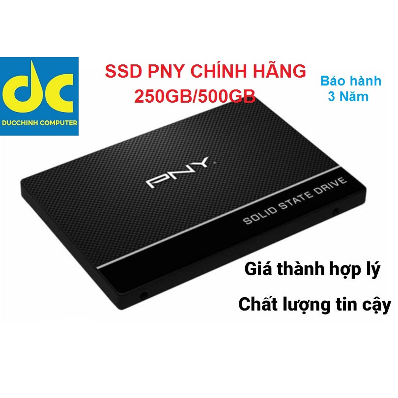 Ổ cứng SSD PNY 250GB 500GB 1TB CS900 2.5” Sata-III, 6Gb/s - Chính hãng Bảo Hành 3 Năm