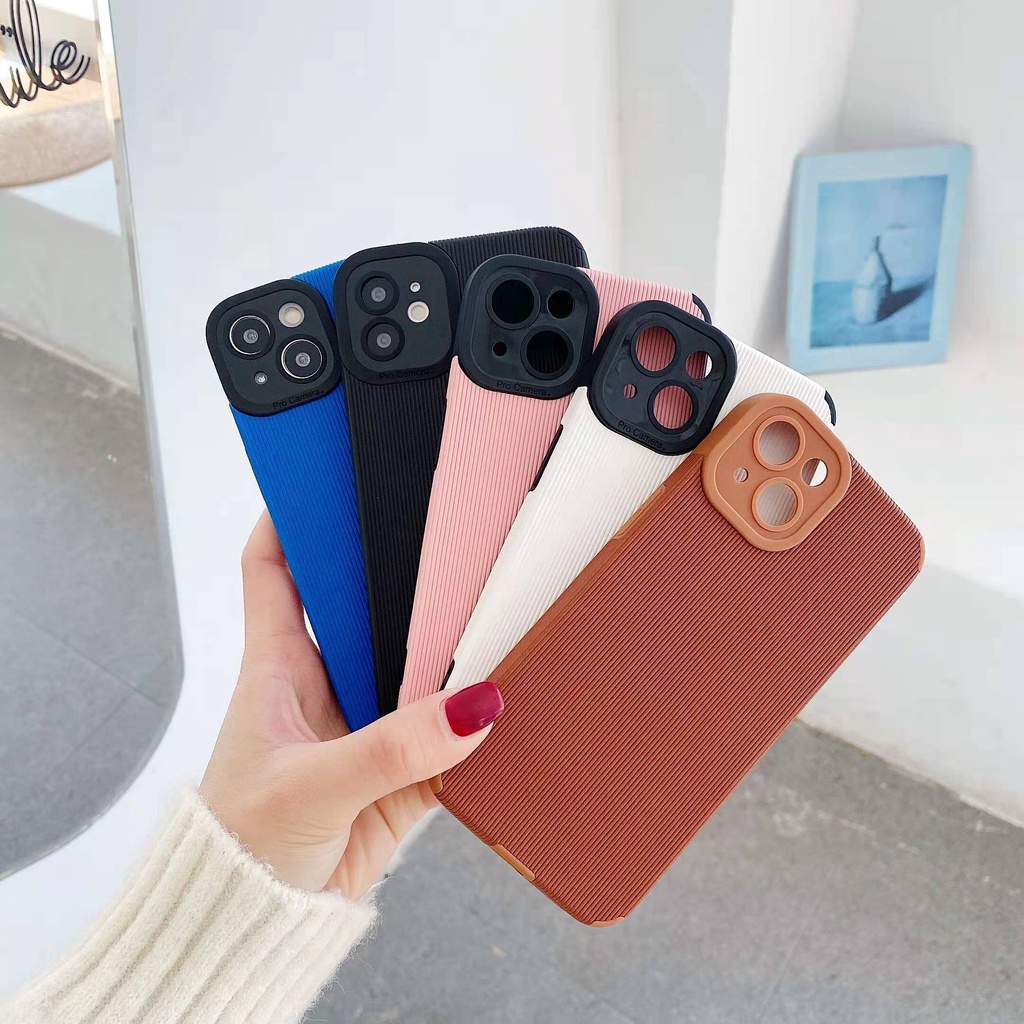 Ốp Điện Thoại Màu Trơn Chống Sốc Thời Trang Cho iPhone 14 / 13 / 12 / 11 / XS / 8P / 7