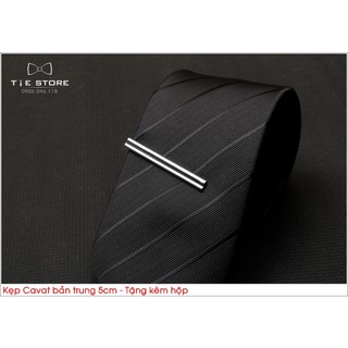 Kẹp cà vạt nam dành cho cavat bản trung ( 5cm) - Tặng kèm hộp