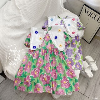 Đầm Hoa Babydoll Đi Biển TODAY STYLE D3842 Sang Chảnh