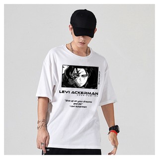 Tee basic form rộng, áo thun tay lỡ unisex Attack On Titan siêu chất