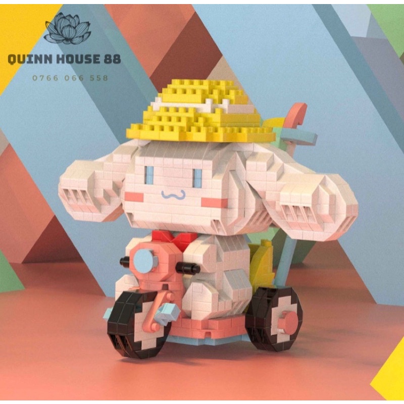 Đồ Chơi lắp ráp Lego Mô hình chú chó Cinnamon cưỡi ngựa dễ thương