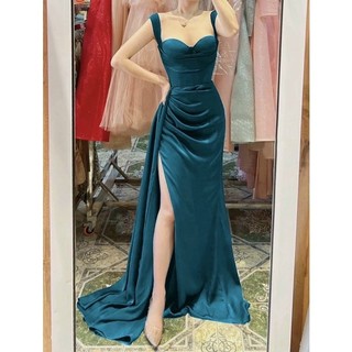 ĐẦM BODY 2 DÂY XẺ ĐÙI PHỐI TÀ
