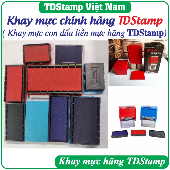 Khay mực dấu hãng TDStamp (Dấu liền mực)