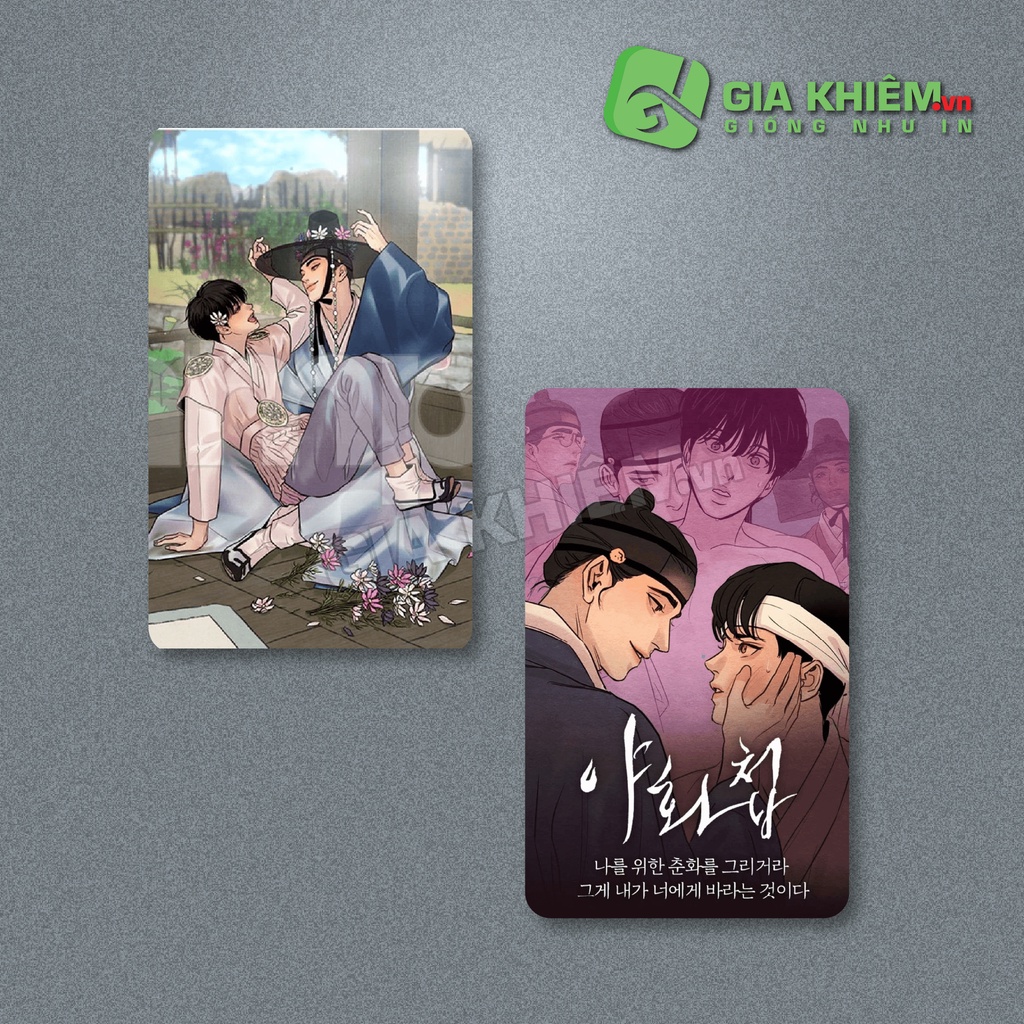 Card bo góc giấy truyện "PAINTER OF NIGHT"  size 9x5.5cm