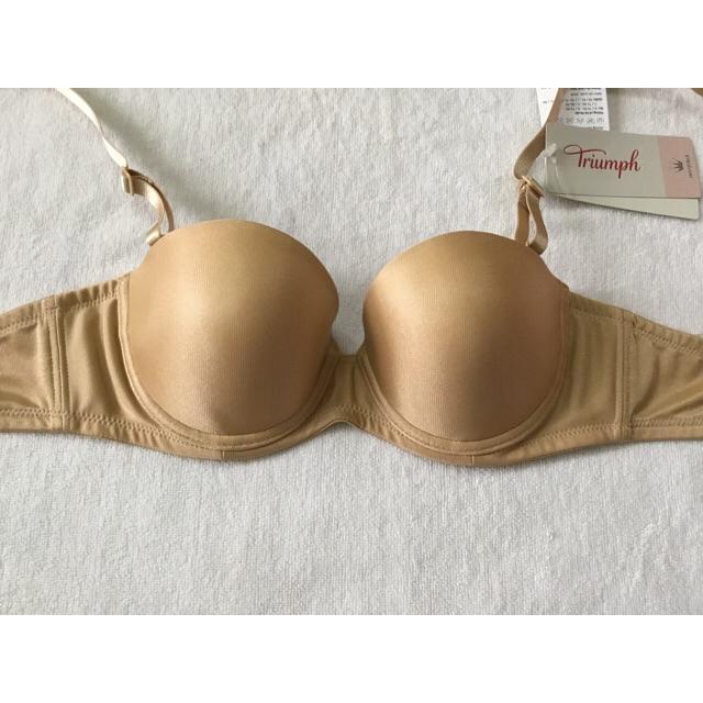 TRIUMH Áo lót cúp ngang 025 Triumph chính hãng bỏ dây vai mặc váy áo hở vai