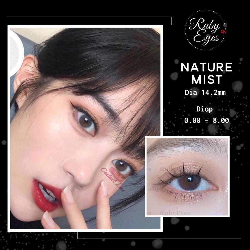 Kính Áp Tròng Mẫu Xám Hàn SIlicone HydroGel Ruby Eyes