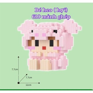 Mô hình lắp ráp lego 12 con giáp chọn mẫu