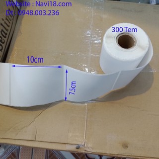 Giấy in đơn hàng TMĐT 75x100mm cho máy in Abit Q900, Xprinter XP DT108B - 470B, HPRT N4