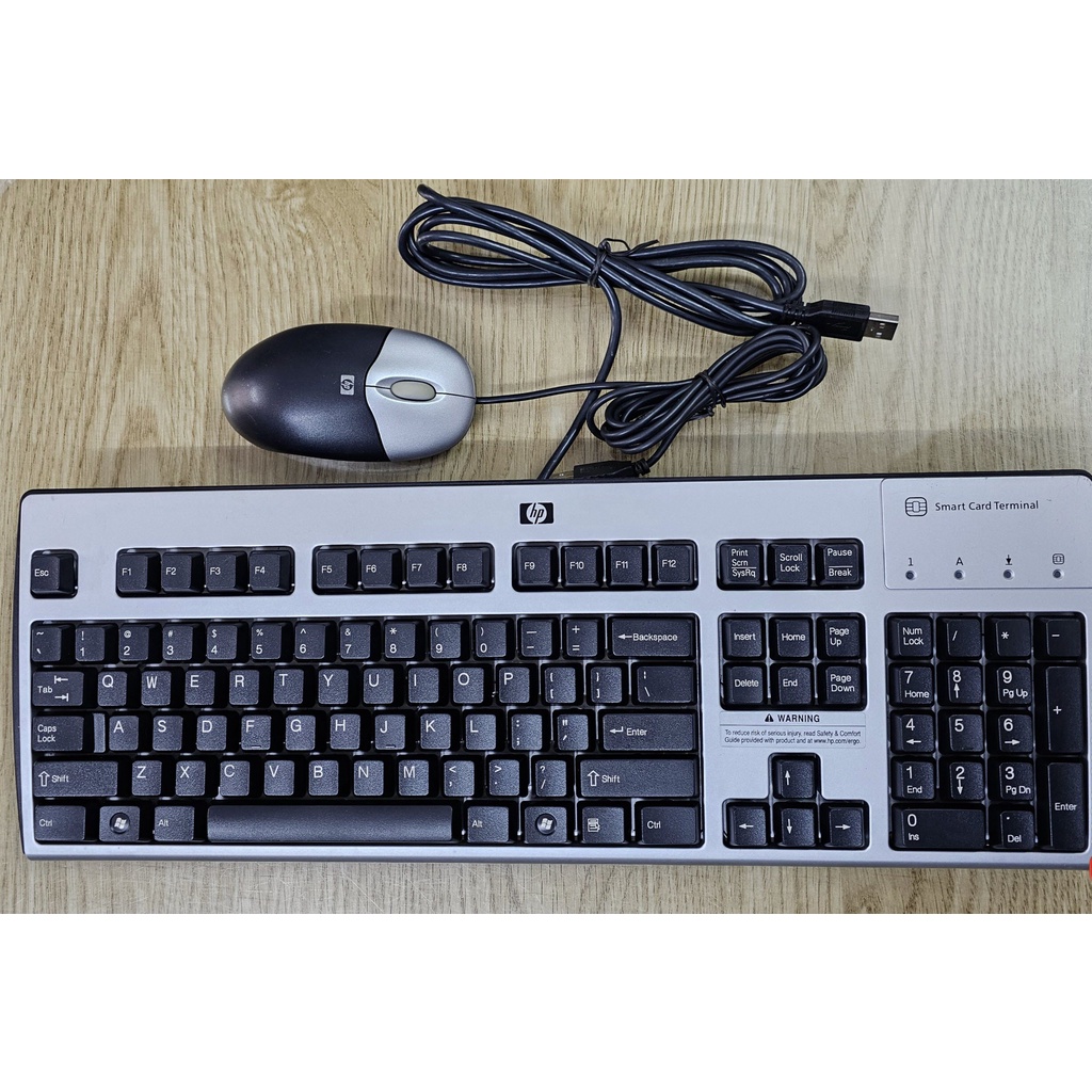 Bộ phím chuột HP có dây likenew có hộp