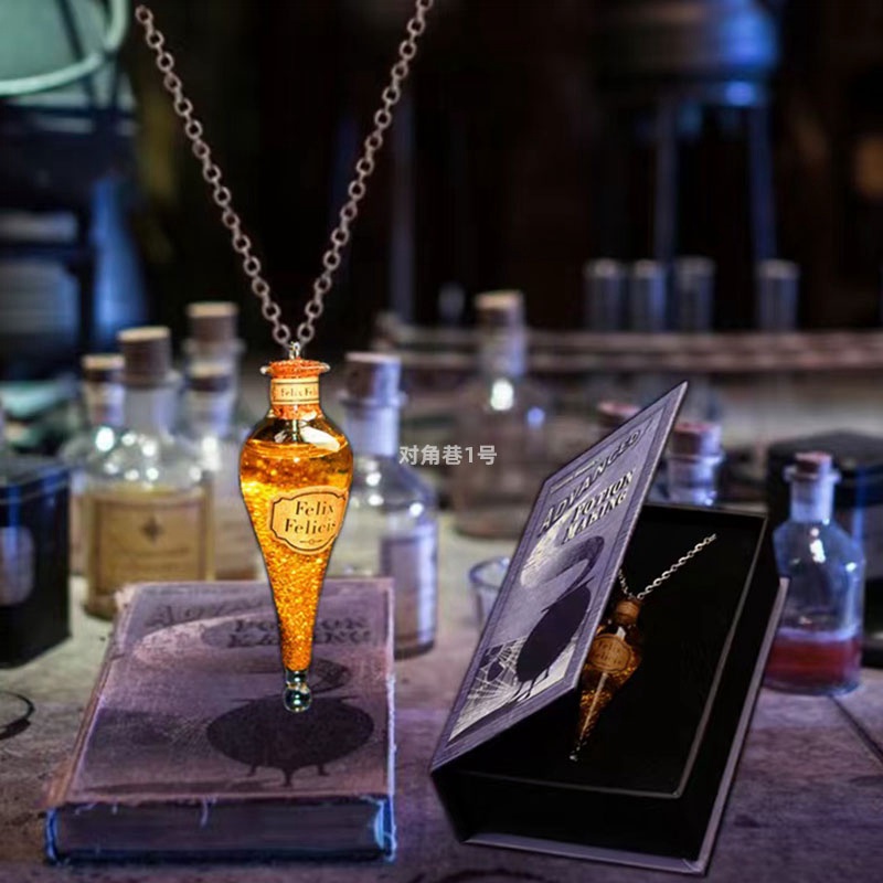 Harry Potter Ngoại Vi Felicity Áo Len Dây Chuyền Hộp Quà Chai Thủy Tinh Vòng Cổ Mặt Dây Chuyền Quà Tặng Thủ Công