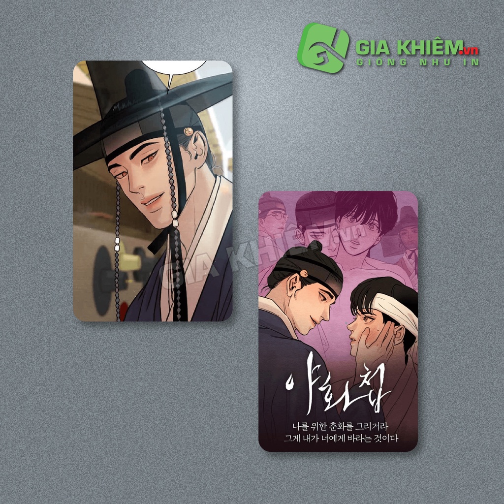 Card bo góc giấy truyện "PAINTER OF NIGHT"  size 9x5.5cm
